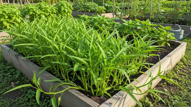 Tanaman Kangkung di Halaman Rumah