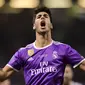 2. Marco Asensio (Real Madrid) – Mampu bermain apik di laga penting membuatnya menjadi pilihan utama Zidane. Pria berusia 21 tahun itu diharapkan bisa meneruskan status Real Madrid sebagai peraih trofi terbanyak Liga Champions. (AFP/Javier Soriano)