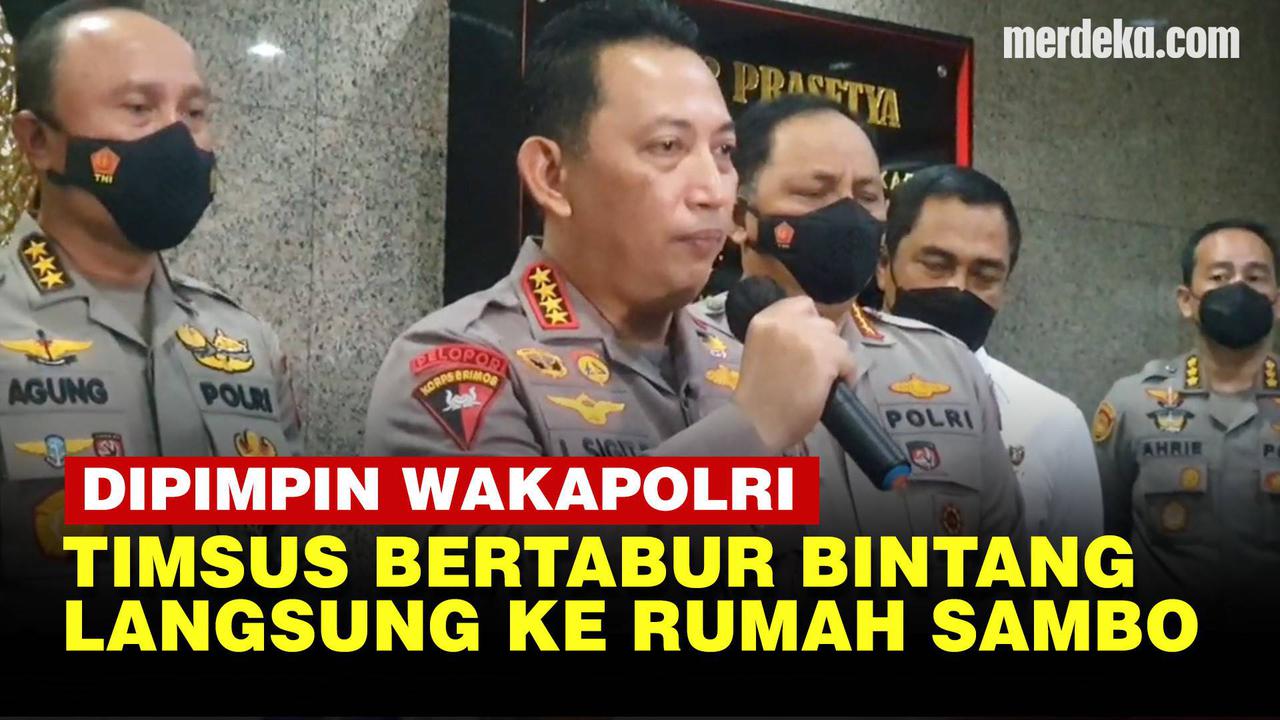VIDEO: Deretan Jenderal Diperintah Kapolri Usut Baku Tembak di Rumah Kadiv Propam
