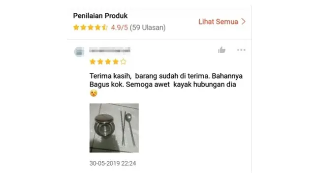6 Ulasan Pembeli saat Belanja di Online Shop Ini Bikin Baper, Kocak