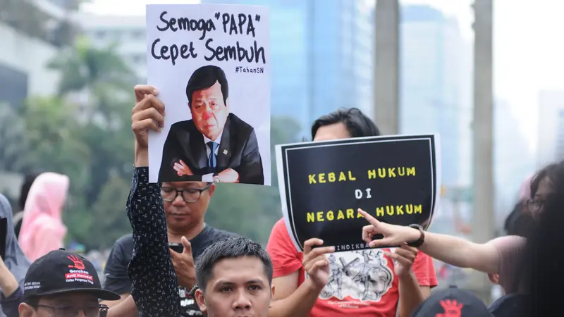 Sikapi Putusan Setya Novanto, Aktivis Lakukan Aksi Indonesia Berkabung