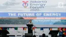 Menteri ESDM  Arifin Tasrif memberikan sambutan dalam pembukaan Jakarta Energy Forum 2020 di Jakarta, Senin (2/3/2020). Jakarta Energy Forum 2020 tersebut mengangkat tema ‘The Future of Energy’. (Liputan6.com/Faizal Fanani)