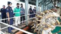 KKP Setop Operasi Kapal Penambang Pasir Timah di Perairan Bangka