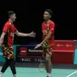 Ganda putra Indonesia Fajar Alfian/Muhammad Rian Ardianto harus puas menjadi runner up Malaysia Open 2022 setelah kalah dari unggulan kedua asal Jepang Takuro Hoki/Yugo Kobayashi.&nbsp;Fajar/Alfian kalah rubber game&nbsp;22-24, 16-21, dan 9-21 di Axiata Arena, Kuala Lumpur, Minggu (3/7). (foto: PBSI)