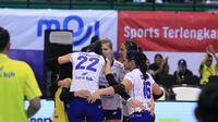 Tim voli putri Bandung Bank BJB Tandamata mengalahkan Jakarta BIN dengan skor 3-1 pada lanjutan PLN Mobile Proliga 2024 di GOR Amongrogo, Yogyakarta, Sabtu (27/4/2024). (Bola.com/Dok. PBVSI)