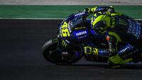 Pembalap Monster Energy Yamaha, Valentino Rossi. (AFP/PATRICIA DE MELO MOREIRA)