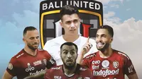 Bali United - Nadeo Arga Winata, Willian Pacheco, Brwa Nouri, Ilija Spasojevic (Bola.com/Adreanus Titus)