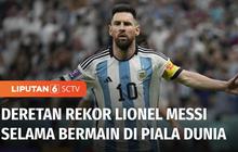 VIDEO: Catatan Rekor Lionel Messi Selama Main di Piala Dunia 2022