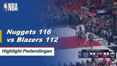 Jamal Murray mencetak 34 poin, Nikola Jokic menambahkan triple double (21 poin, 12 rebound, 11 assist) ketika Denver mengalahkan Portland untuk menyamakan kedudukan menjadi 2-2.