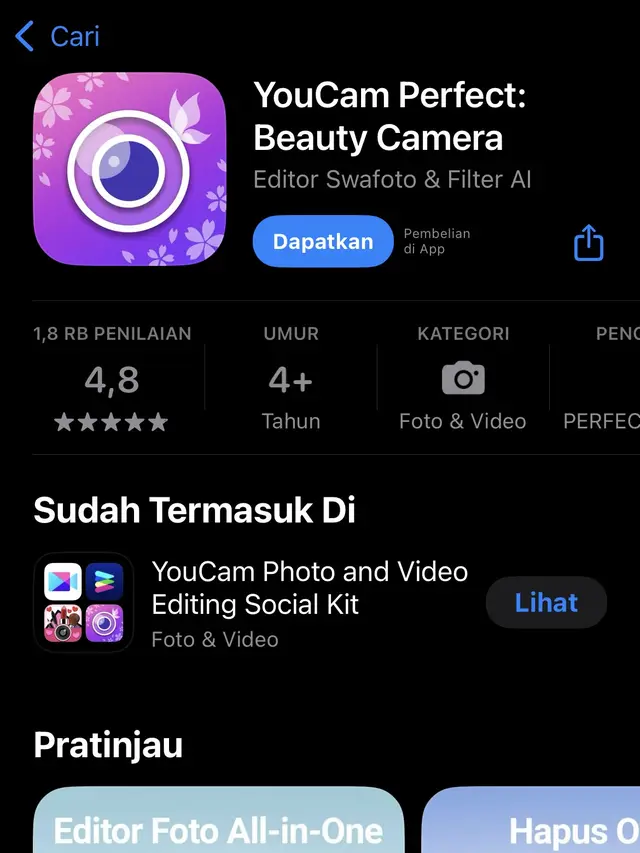 YouCam Perfect. Aplikasi Edit Foto Vintage Terbaik di HP