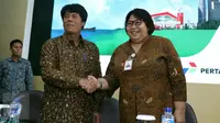 Direktur Utama PT Pertamina, Elia Massa Manik (kiri) (Liputan6.com/Angga Yuniar)