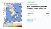 BMKG: Gempa Hari Ini di Indonesia Selasa 11 Maret 2025 Menggetarkan Kolaka Timur Sultra