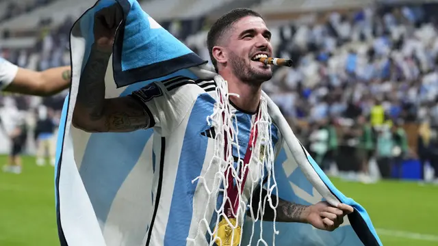 Foto: Momen Kemeriahan Timnas Argentina setelah Kandaskan Prancis di Final Piala Dunia