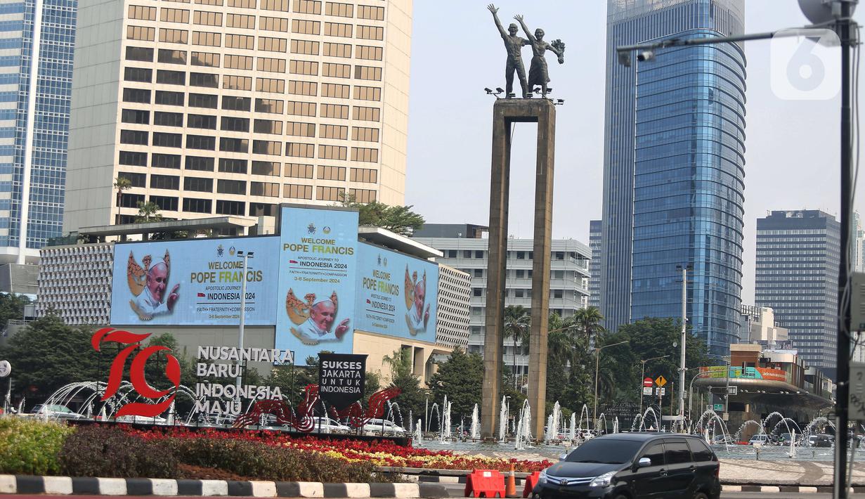 Ucapan tersebut untuk menyambut kunjungan Paus Fransiskus ke Indonesia. (Liputan6.com/Angga Yuniar)