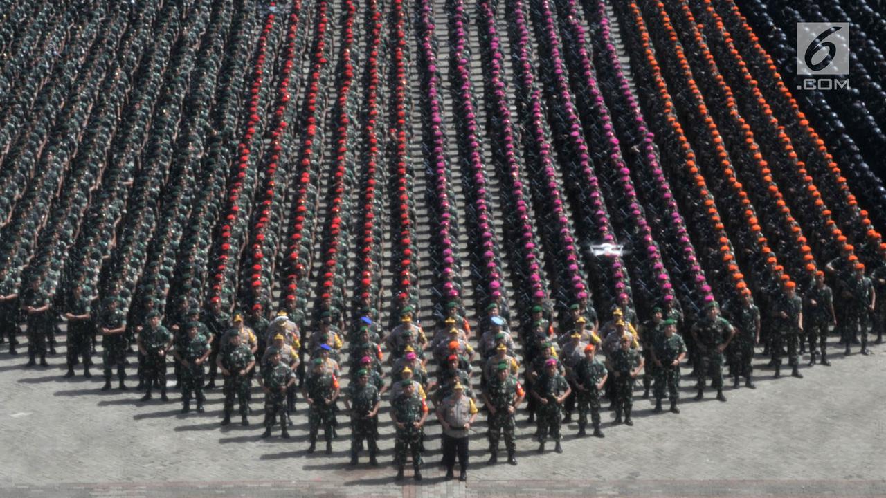 Apel Patroli Skala Besar TNI-Polri Amankan Pemilu 2019