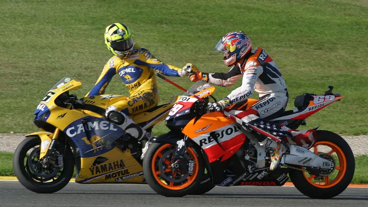 Valentino Rossi dan Nicky Hayden