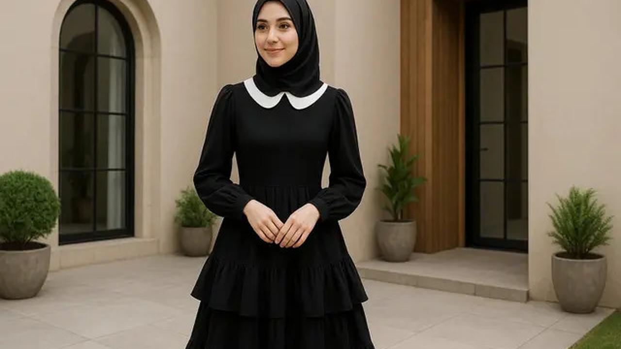Inspirasi Dress Hitam Berlayer yang Bikin Penampilan Makin Anggun dan Elegan