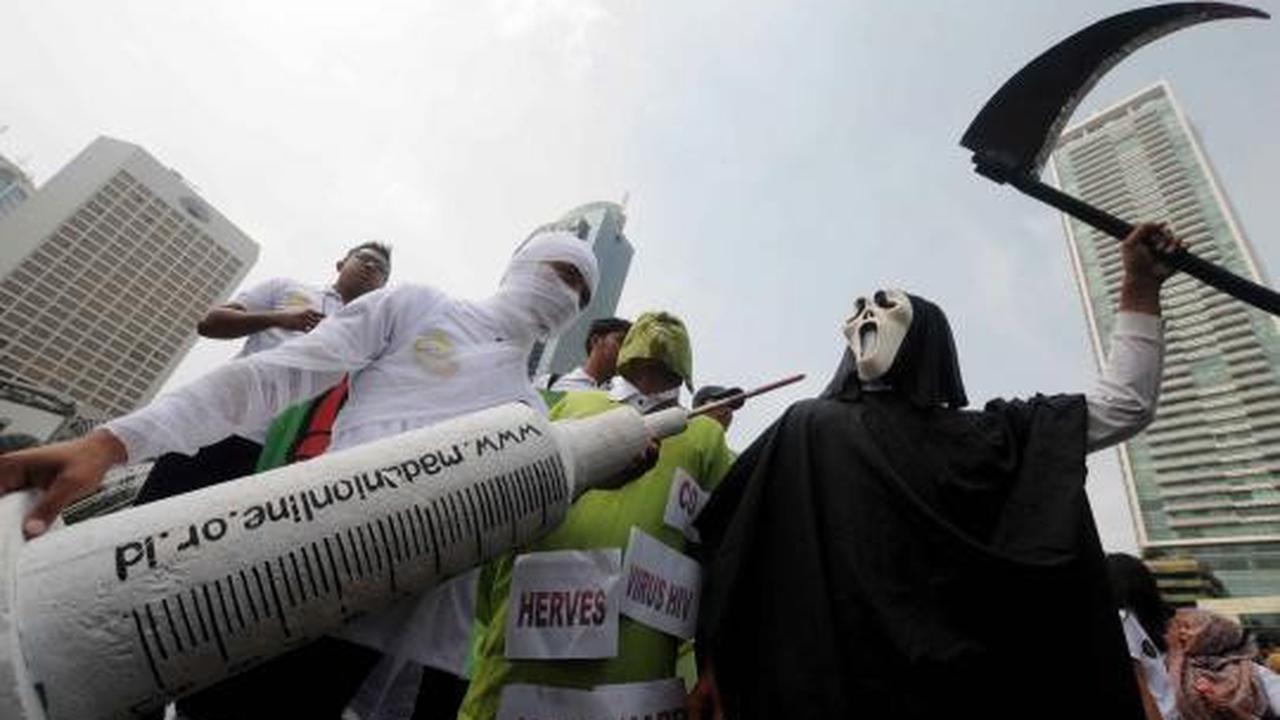 Mahasiswa peringati Hari HIV/Aids se-dunia di Bundaran HI