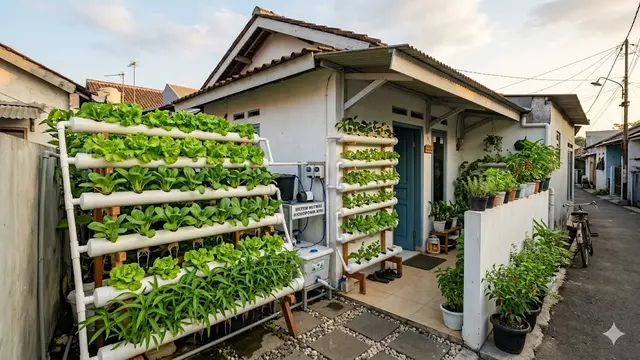 Ide Kebun Mini Hidroponik untuk Rumah Kontrakan Kecil