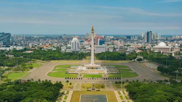 Ilustrasi Monas, Jakarta