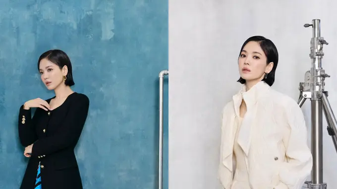 Konsisten Rambut Pendek, Song Hye Kyo Tampil Menawan dengan Wet Look di Awal 2026