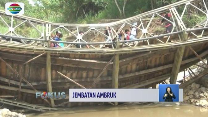 Jembatan Ambruk di Nias Akses Warga Terputus News 