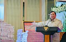 Prabowo Puji Kejagung Serahkan Uang Kasus Korupsi CPO Rp13 Triliun: Kalau Bisa Kejar Lagi Kekayaan Diselewengkan