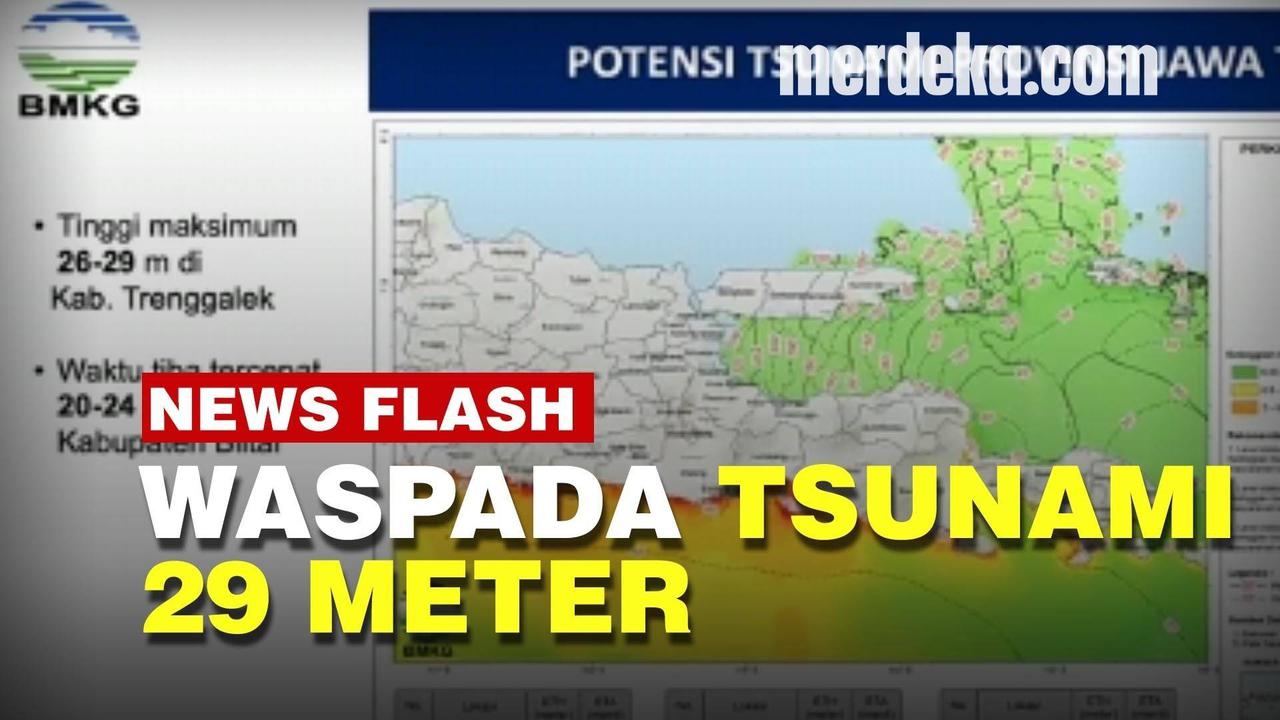 VIDEO: BMKG Ungkap Potensi Tsunami Tinggi di Pesisir Jawa Timur