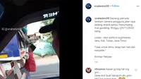 Seperti dilansir akun Instagram @viralterkini99, Senin (30/11/2020), terlihat seorang pria santai duduk di antara lampu belakang truk.