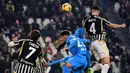 Juventus mengakhiri empat laga tanpa pernah menang melawan Napoli. (Marco Alpozzi/LaPresse via AP)