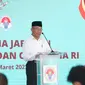 Zainudin Amali menyerahkan jabatan Menteri Pemuda dan Olahraga kepada Menteri Koordinator Bidang Pembangunan Manusia dan Kebudayaan, Muhadjir Effendy, sebagai Pelaksana Tugas. (Bola.com/Abdul Aziz)