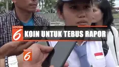 Siswi SMK di Gunungsitoli kumpulkan uang receh dari pengendara untuk menebus rapornya yang ditahan karena belum bayar uang komite sekolah.