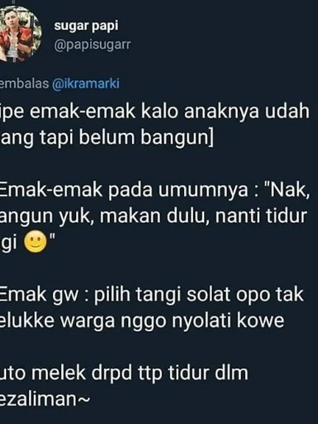 Tipe-Tipe Emak Bangunin Anaknya, Kamu yang Mana?