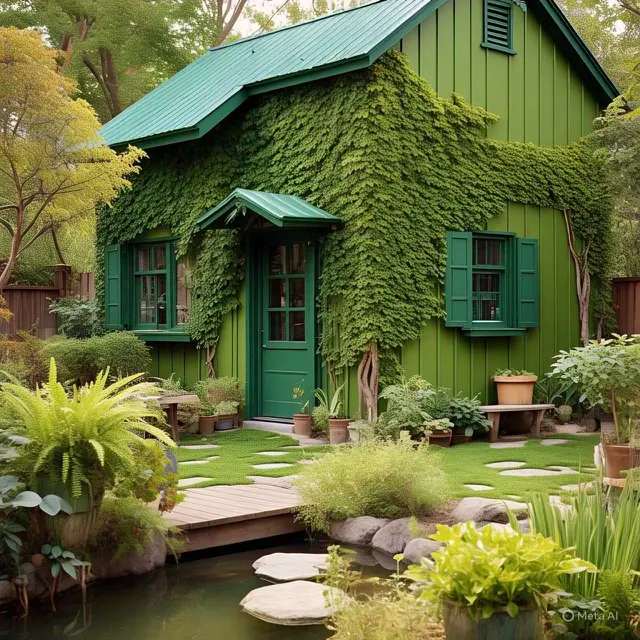 Inspirasi Warna Cat Rumah Hijau