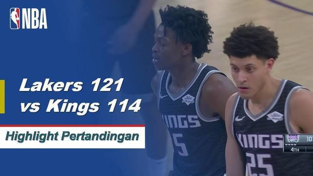 Kentavious Cladwell-Pope mencetak 26 poin untuk memimpin Lakers atas Kings, 121-114.