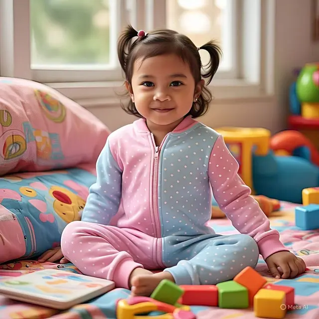 Rekomendasi Baju Tidur Anak (Image by Meta AI)