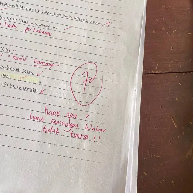6 Komentar Guru di Lembar Jawab Murid yang Dapat Nilai Bagus Ini Bikin Senyum