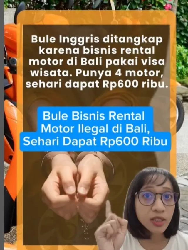 Diduga Buka Usaha Rental Motor Selama 1,5 Tahun, Turis Inggris Diperiksa Imigrasi Bali
