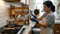 Cara Menyusun Rak Bumbu Dekat Kompor agar Mudah Diambil saat Memasak
