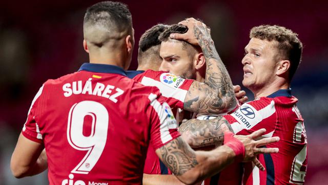 FOTO: Menang 2-1 atas Real Sociedad, Atletico Madrid Butuh 3 Poin Lagi untuk Pastikan Gelar Juara Liga Spanyol - Yannick Carrasco; Tim Atletico Madrid