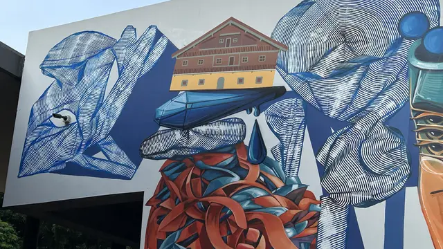 Kiri Atas Mural Kolaborasi Kamis (30/7/2026) (Dok: Liputan6/Nasywa Fakhirah)
