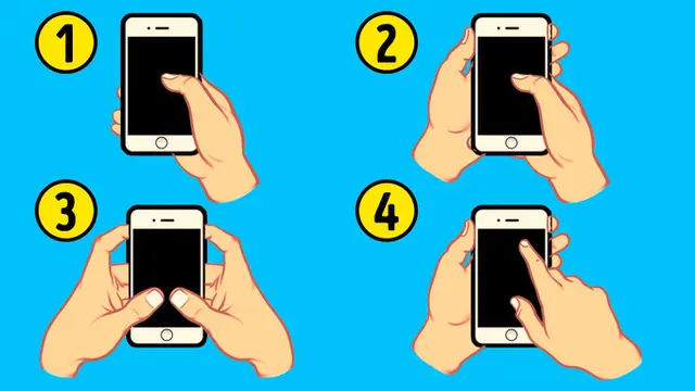 kepribadian berdasrakan cara memegang ponsel