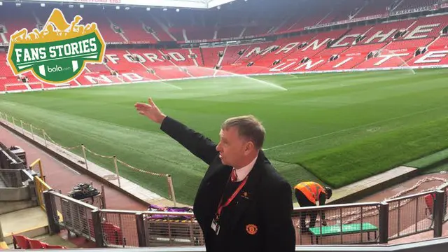 Joko Setyo Pramuji, salah satu fans yang beruntung melihat dari dekat kemegahan Old Trafford