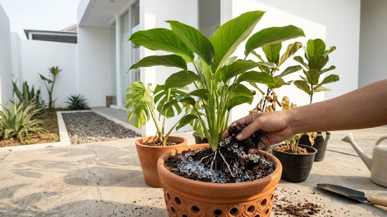 Mencegah Tanaman Pot Cepat Kering Saat Musim Kemarau