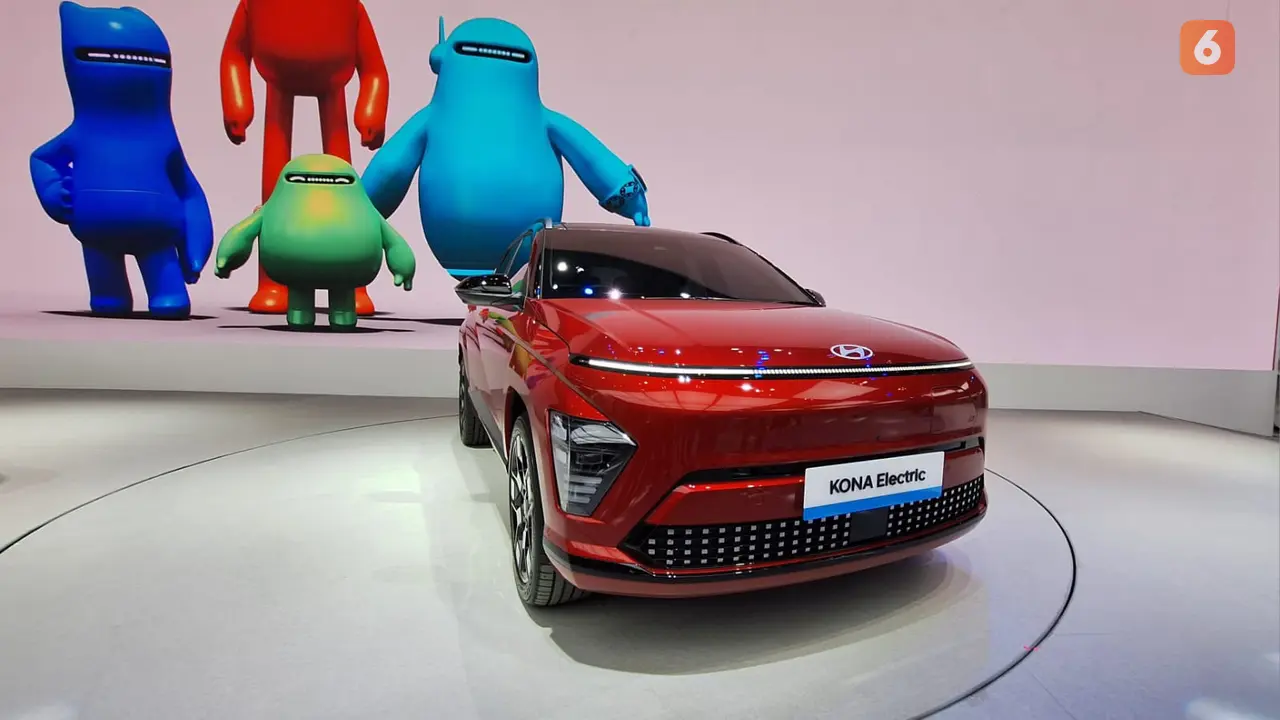 All new Hyundai Kona Electric meluncur di GIIAS 2024. (Liputan6.com/Arief Aszhari)