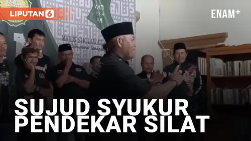 VIDEO: Prabowo-Gibran Unggul, Pendekar Silat Sujud Syukur
