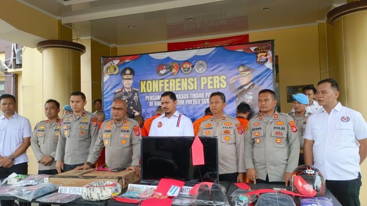 8 Pelaku Terjaring! Komplotan Curanmor dan Begal Resahkan Warga Serang Berhasil Diringkus Polisi