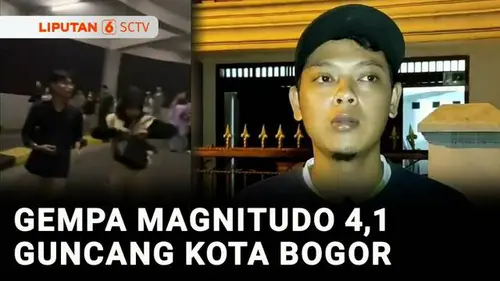 VIDEO: Gempa Magnitudo 4,1 Guncang Kota Bogor, Warga Berhamburan Meninggalkan Bangunan