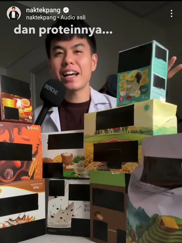 Content creator Dennis Guido belum lama ini mencoba hasil lab makanan sehat, dia pun langsung terkejut dengan hadilnya