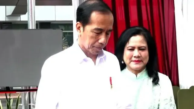 6 Gaya Presiden Jokowi dan Ibu Negara Iriana Nyoblos Pemilu 2024 di TPS Gambir